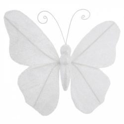 Kinekus Motyle 12cm biele 2ks