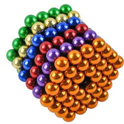 Magnetické guličky Neocube farebné 216ks, 5mm Isot6501