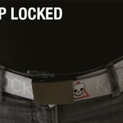 Opasok s upozornením WANTED,  Keep Locked!