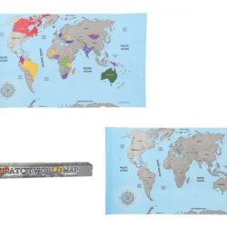 Stieracia mapa sveta 88x52 cm