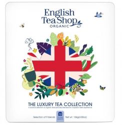 English Tea Shop Darčeková sada Union Jack biela v plechovej kazete BIO 72 sáčkov