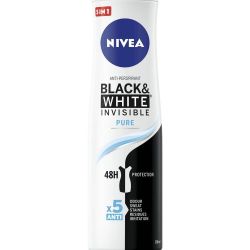 Nivea Antiperspirant v spreji Black & White Invisible Pure 150 ml