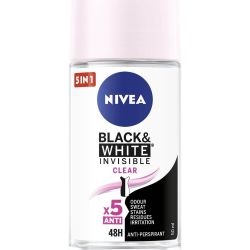 Nivea Guľôčkový antiperspirant Invisible For Black & White Clear 50 ml