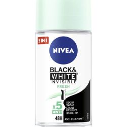 Nivea Guľôčkový antiperspirant Invisible Fresh Black & White 48H (Anti-perspirant) 50 ml