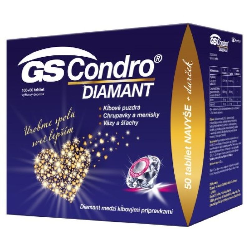 GS Condro diamant darček 2021 100 + 50 tabliet ZADARMO
