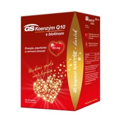 GS Koenzým Q10 60 mg s biotínom darček 2021 45 + 45 kapsúl ZADARMO