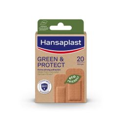 HANSAPLAST Green & Protect Udržateľná náplasť 2 veľkosti 20 kusov