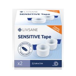 LIVSANE Fixačná páska sensitive 2,5cm x 5m cievka 2 ks