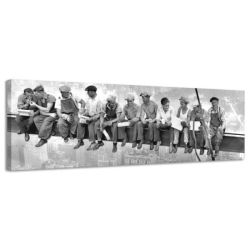 Obraz na plátne New York Robotníci, 36x118cm