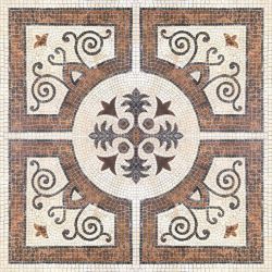 MINDTHEGAP Byzantine tile, oranžová/hnedá/sépia/farebná skupina hnedá + béžová/farebná skupina oranžová