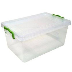 Kinekus Box plastový, transparentný, objem 27l, STRONG