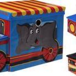 Kinekus Box taburetka detská autíčko 55x26x31cm, dizajn zvieratká