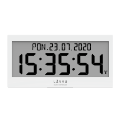 Digitálne hodiny s češtinou LAVVU MODIG riadené rádiovým signálom LCX0010 37cm