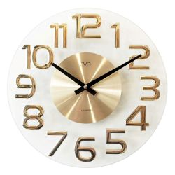 Nástenné hodiny JVD HT098.1 Gold, 35cm