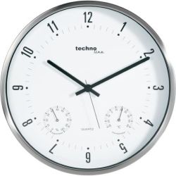 Nástenné hodiny s teplomerom a vlhkomerom Techno Line, 33 cm