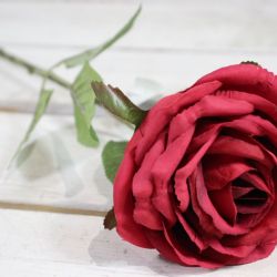 Umelá ruža - červená (v. 52 cm)