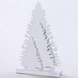 Kinekus Dekorácia 3 stromčeky 28,1x6x44,1 cm LED drevo xxx