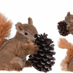 Kinekus Postavička - veverička 24 cm so šiškou