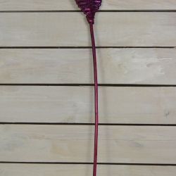 Vianočná dekorácia - fialový ligotavý list (v. 63 cm)
