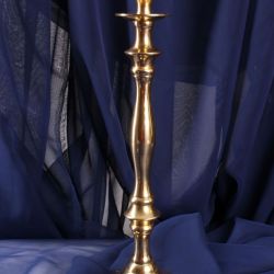 Svietnik hliníkový - zlatý ( 10,5x36,5cm)