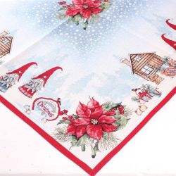 Vianočný obrus - škriatkovia Christmas (90x90 cm)