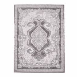 3D Vintage koberec Patin - vzor 7741 sivý