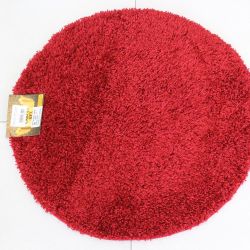 Koberec okrúhly SHAGGY - DAIRE PLAIN (SS-37) - červený (p. 65 cm)