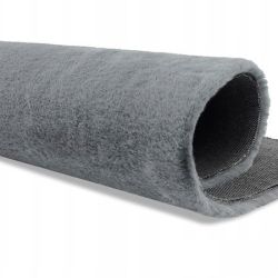 Kožušinový koberec OSLO - sivý