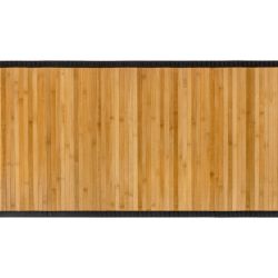 Livarno Home Bambusový koberec, 57 x 130 cm (prírodná/čierna)