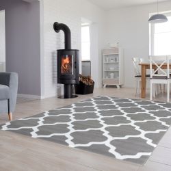 Moderný koberec HOME art - Marocký vzor sivý