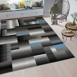 Moderný koberec HOME art 3 - Modré tvary