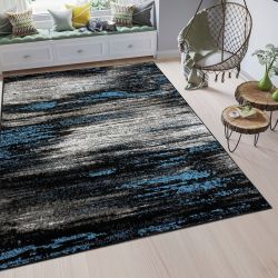 Moderný koberec HOME art 3 - Modrý abrstract