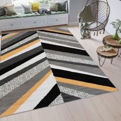 Moderný koberec HOME art 3 - Žltý vzor