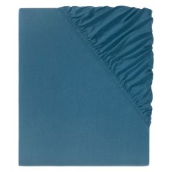 Livarno Home Džersejová napínacia plachta, 140 – 160 x 200 cm (modrá)