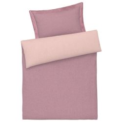 Livarno Home Džersejová posteľná bielizeň, 140 x 200 cm (ružovofialová)