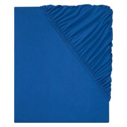 Livarno Home Napínacia džersejová plachta, 140 – 160 x 200 x 25 cm (modrá)