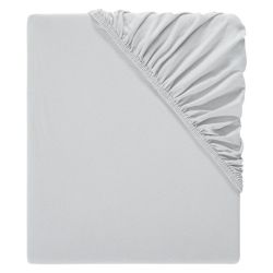 Livarno Home Napínacia plachta Jersey, 90 – 100 x 200 cm (sivá)