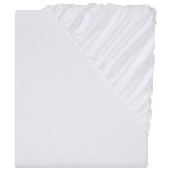 Livarno Home Napínacia plachta z jemného flanelu, 90 – 100 x 200 x 25 cm (biela)