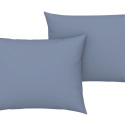 Livarno Home Saténový poťah na vankúš, 70 x 90 cm, 2 kusy (modrá)