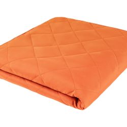 Livarno Home Prikrývka na posteľ, 200 x 200 cm (oranžová)