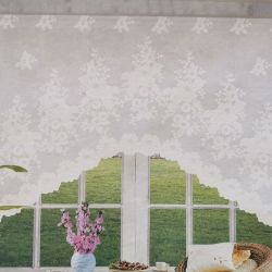 Hotová záclona (F06) - biela (300x160 cm)