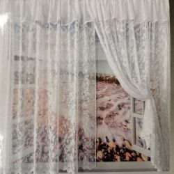 Hotová záclona TENDINA (FJ598) - biela (400x150 cm)