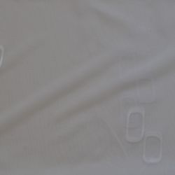 Záclona biela s bielymi oblúkmi v. 180 cm (m)