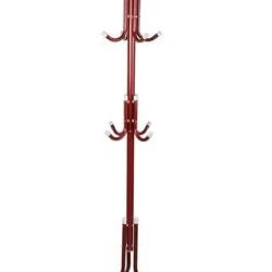 Kovový vešiak na kabáty červený, Isot5343, 175cm