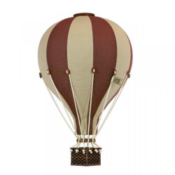 Dadaboom.sk Dekoračný teplovzdušný balón - hnedá/krémová - M-33cm x 20cm
