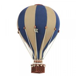 Dadaboom.sk Dekoračný teplovzdušný balón - modrá/krémová - S-28cm x 16cm