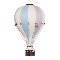 Dadaboom.sk Dekoračný teplovzdušný balón - ružová/modrá - M-33cm x 20cm