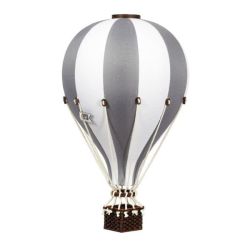 Dadaboom.sk Dekoračný teplovzdušný balón - sivá - L-50cm x 30cm