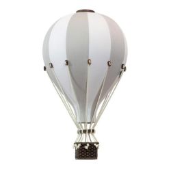 Dadaboom.sk Dekoračný teplovzdušný balón- svetlo sivá - L-50cm x 30cm