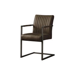 MOOD SELECTION Ferro stolička s podrúčkami NC 0013, tmavo hnedá